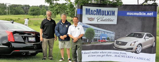 NHACOP Past Presidents Bob Cormier and Ed Garone with MacMulkin Auto at the Golf Tournament